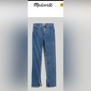Women’s Mid-Rise Stovepipe Jeans, Slit-Hem Edition.